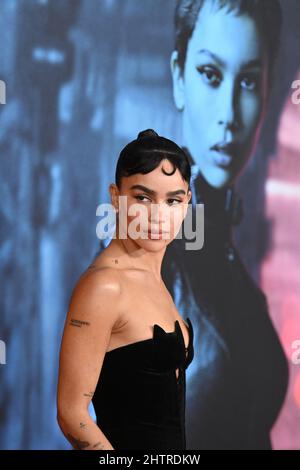 Zoe Kravitz participe à la première mondiale « The Batman » le 01 mars 2022 à New York. Banque D'Images