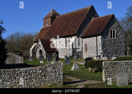 St Mary la Vierge Église Friston royaume-uni Banque D'Images