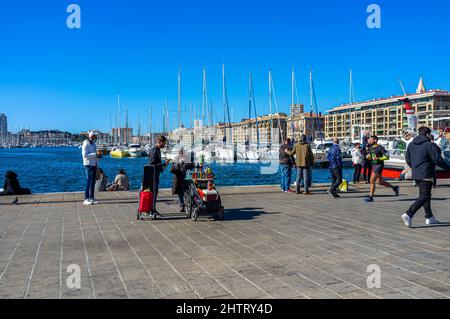 LE VIEUX PORT, MARSEILLE, BDR FRANCE 13 Banque D'Images