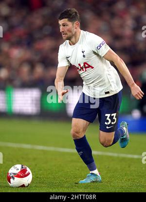 Ben Davies de Tottenham Hotspur en action pendant le cinquième tour de la coupe Emirates FA au stade Riverside, à Middlesbrough. Date de la photo: Mardi 1 mars 2022. Banque D'Images