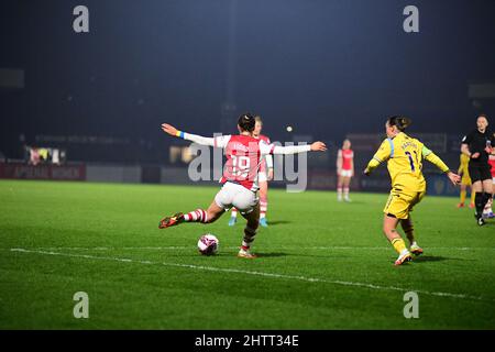 Londres, Royaume-Uni. 17th févr. 2022. Borehamwood, Angleterre, mars 02 2022 : lors du match de football de la Super League de FA Womens entre Arsenal et Reading au stade Meadow Park à Borehamwood, Angleterre. Kevin Hodgson /SPP crédit: SPP Sport Press photo. /Alamy Live News Banque D'Images