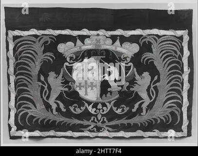 Art inspiré par Banner, 16th siècle, éventuellement polonais, textile, 39 x 56 3/4 po. (99,1 x 144,1 cm), bannières, œuvres classiques modernisées par Artotop avec une touche de modernité. Formes, couleur et valeur, impact visuel accrocheur sur l'art émotions par la liberté d'œuvres d'art d'une manière contemporaine. Un message intemporel qui cherche une nouvelle direction créative. Artistes qui se tournent vers le support numérique et créent le NFT Artotop Banque D'Images