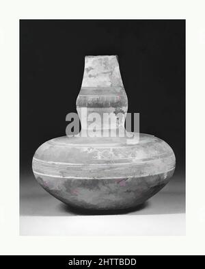 Art inspiré par une bouteille à col bulbeux, env. 14th siècle, Thaïlande, terre cuite, H. 6 5/8 po. (16,9 cm), céramique, oeuvres classiques modernisées par Artotop avec une touche de modernité. Formes, couleur et valeur, impact visuel accrocheur sur l'art émotions par la liberté d'œuvres d'art d'une manière contemporaine. Un message intemporel qui cherche une nouvelle direction créative. Artistes qui se tournent vers le support numérique et créent le NFT Artotop Banque D'Images