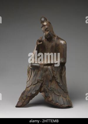 Art inspiré par la figure en pose pensive, dynastie Wei du Nord (386–534), début du 6th siècle, Chine, calcaire, H. 20 1/2 po. (52,1 cm) ; avec 12 3/4 po (32,4 cm) ; D. 5 po (12,7 cm), Sculpture, oeuvres classiques modernisées par Artotop avec une touche de modernité. Formes, couleur et valeur, impact visuel accrocheur sur l'art émotions par la liberté d'œuvres d'art d'une manière contemporaine. Un message intemporel qui cherche une nouvelle direction créative. Artistes qui se tournent vers le support numérique et créent le NFT Artotop Banque D'Images