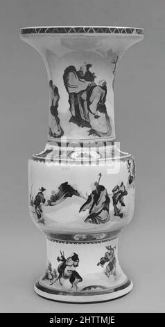 Art inspiré par Beaker, dynastie Qing (1644–1911), période Daoguang (1821–50), Chine, porcelaine, H. 21 1/4 po (54 cm) ; avec 7 po (17,8 cm), céramique, oeuvres classiques modernisées par Artotop avec une touche de modernité. Formes, couleur et valeur, impact visuel accrocheur sur l'art émotions par la liberté d'œuvres d'art d'une manière contemporaine. Un message intemporel qui cherche une nouvelle direction créative. Artistes qui se tournent vers le support numérique et créent le NFT Artotop Banque D'Images