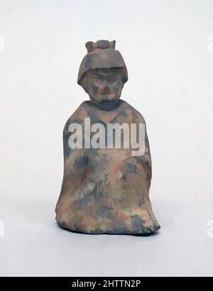 Art inspiré par la figure assise, dynastie des Wei du Nord (386–534), Chine, argile, H. 4 po. (10,2 cm) ; avec 2 1/8 po (5,4 cm) ; D. 2 po (5,1 cm), Tomb Pottery, oeuvres classiques modernisées par Artotop avec une touche de modernité. Formes, couleur et valeur, impact visuel accrocheur sur l'art émotions par la liberté d'œuvres d'art d'une manière contemporaine. Un message intemporel qui cherche une nouvelle direction créative. Artistes qui se tournent vers le support numérique et créent le NFT Artotop Banque D'Images