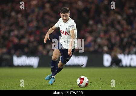 MIDDLESBROUGH, ROYAUME-UNI. 1st MARS Tottenham Hotspur Ben Davies lors de la coupe FA Cinquième partie entre Middlesbrough et Tottenham Hotspur au stade Riverside, à Middlesbrough, le mardi 1st mars 2022. (Credit: Mark Fletcher | MI News) Credit: MI News & Sport /Alay Live News Banque D'Images