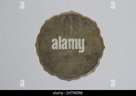 Art inspiré par Mirror, dynastie Goryeo (918–1392), Corée, Bronze, Diam. 6 3/4 po (17,1 cm), miroirs, oeuvres classiques modernisées par Artotop avec une touche de modernité. Formes, couleur et valeur, impact visuel accrocheur sur l'art émotions par la liberté d'œuvres d'art d'une manière contemporaine. Un message intemporel qui cherche une nouvelle direction créative. Artistes qui se tournent vers le support numérique et créent le NFT Artotop Banque D'Images