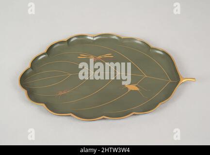 Art inspiré par Tray, 19th Century, Japon, Lacquer, H. 5/16 po. (0,8 cm) ; avec 5 1/2 po (14 cm) ; D. 7 3/4 po (19,7 cm), Lacquer, œuvres classiques modernisées par Artotop avec une touche de modernité. Formes, couleur et valeur, impact visuel accrocheur sur l'art émotions par la liberté d'œuvres d'art d'une manière contemporaine. Un message intemporel qui cherche une nouvelle direction créative. Artistes qui se tournent vers le support numérique et créent le NFT Artotop Banque D'Images