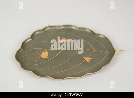 Art inspiré par Tray, 19th Century, Japon, Lacquer, H. 5/16 po. (0,8 cm) ; avec 5 1/2 po (14 cm) ; D. 7 3/4 po (19,7 cm), Lacquer, œuvres classiques modernisées par Artotop avec une touche de modernité. Formes, couleur et valeur, impact visuel accrocheur sur l'art émotions par la liberté d'œuvres d'art d'une manière contemporaine. Un message intemporel qui cherche une nouvelle direction créative. Artistes qui se tournent vers le support numérique et créent le NFT Artotop Banque D'Images