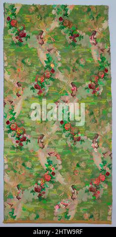 Art inspiré par la longueur, 18th siècle, français, fil de soie et de métal, 41 × 21 1/4 po. (104,1 × 54 cm), textiles-Woven, cette robe de soie française est une combinaison complexe de textures et de couleurs: Des banderoles argentées et dorées et des guirlandes florales serpentent sur un fond qui présente un, des œuvres classiques modernisées par Artotop avec une touche de modernité. Formes, couleur et valeur, impact visuel accrocheur sur l'art émotions par la liberté d'œuvres d'art d'une manière contemporaine. Un message intemporel qui cherche une nouvelle direction créative. Artistes qui se tournent vers le support numérique et créent le NFT Artotop Banque D'Images
