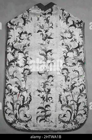 Art inspiré par le chasuble, fin du 18th siècle, chinois, soie, cou à ourlet, Retour: 40 pouces; 101,6 cm, textiles brodés, oeuvres classiques modernisées par Artotop avec une touche de modernité. Formes, couleur et valeur, impact visuel accrocheur sur l'art émotions par la liberté d'œuvres d'art d'une manière contemporaine. Un message intemporel qui cherche une nouvelle direction créative. Artistes qui se tournent vers le support numérique et créent le NFT Artotop Banque D'Images