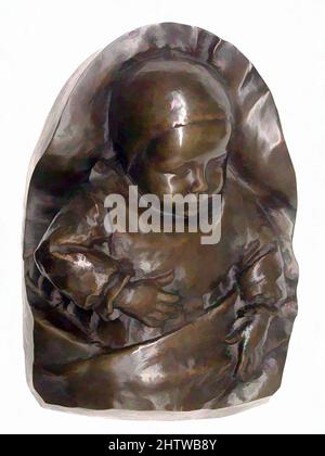 Art inspiré par Sleeping Baby, 1889, français, Bronze, total: 20 1/4 × 14 1/4 × 7 1/4 po. (51,4 × 36,2 × 18,4 cm), Sculpture-Bronze, oeuvres classiques modernisées par Artotop avec une touche de modernité. Formes, couleur et valeur, impact visuel accrocheur sur l'art émotions par la liberté d'œuvres d'art d'une manière contemporaine. Un message intemporel qui cherche une nouvelle direction créative. Artistes qui se tournent vers le support numérique et créent le NFT Artotop Banque D'Images