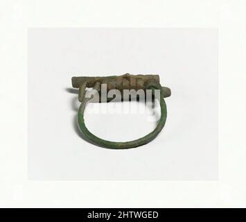 Art inspiré par la poignée d'un bol, chypriote, Bronze, 1 7/16in. (3,6cm), bronzes, oeuvres classiques modernisées par Artotop avec une touche de modernité. Formes, couleur et valeur, impact visuel accrocheur sur l'art émotions par la liberté d'œuvres d'art d'une manière contemporaine. Un message intemporel qui cherche une nouvelle direction créative. Artistes qui se tournent vers le support numérique et créent le NFT Artotop Banque D'Images