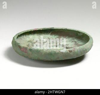 Art inspiré par Bowl, chypriote, Bronze, 1 15/16in. (4,9cm), bronzes, oeuvres classiques modernisées par Artotop avec une touche de modernité. Formes, couleur et valeur, impact visuel accrocheur sur l'art émotions par la liberté d'œuvres d'art d'une manière contemporaine. Un message intemporel qui cherche une nouvelle direction créative. Artistes qui se tournent vers le support numérique et créent le NFT Artotop Banque D'Images