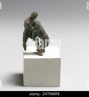 Art inspiré par la statuette d'Herakles avec le lion, grec, Bronze, H.: 2 1/16 po. (5,2 cm), bronzes, oeuvres classiques modernisées par Artotop avec une touche de modernité. Formes, couleur et valeur, impact visuel accrocheur sur l'art émotions par la liberté d'œuvres d'art d'une manière contemporaine. Un message intemporel qui cherche une nouvelle direction créative. Artistes qui se tournent vers le support numérique et créent le NFT Artotop Banque D'Images