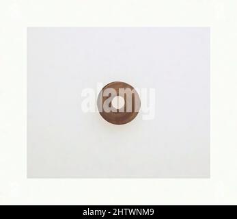 Art inspiré par les perles, romaines, verre, diam. : 13/16 x 3/8 po. (2 x 0,9 cm), verre, oeuvres classiques modernisées par Artotop avec une touche de modernité. Formes, couleur et valeur, impact visuel accrocheur sur l'art émotions par la liberté d'œuvres d'art d'une manière contemporaine. Un message intemporel qui cherche une nouvelle direction créative. Artistes qui se tournent vers le support numérique et créent le NFT Artotop Banque D'Images