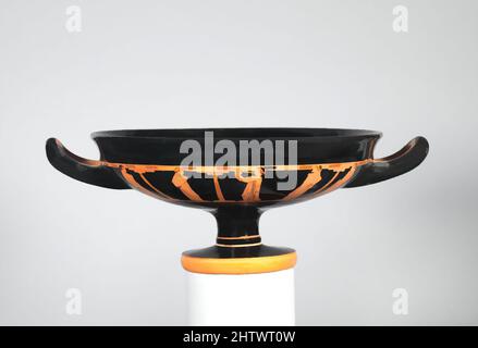 Art inspiré par le kylix en terre cuite (gobelet), classique, env. 480–470 C.-B., grec, Attique, terre cuite ; figure rouge, H. 4 1/4 po (10,8 cm) ; diamètre 9 1/8 po. (23,2 cm), vases, intérieur, jeunesse avant structure inexpliquée, extérieur, arrière et arrière, colonnade avec flûte, oeuvres classiques modernisées par Artotop avec une touche de modernité. Formes, couleur et valeur, impact visuel accrocheur sur l'art émotions par la liberté d'œuvres d'art d'une manière contemporaine. Un message intemporel qui cherche une nouvelle direction créative. Artistes qui se tournent vers le support numérique et créent le NFT Artotop Banque D'Images