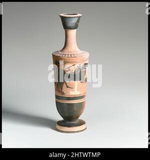 Art inspiré par Lekythos, archaïque tardive, 1st quart de 5th siècle avant J.-C., grec, Attique, terre cuite; figure noire, H. 7 1/16 po (18 cm), vases, Quadriga à la poste, char et guerrier, oeuvres classiques modernisées par Artotop avec une touche de modernité. Formes, couleur et valeur, impact visuel accrocheur sur l'art émotions par la liberté d'œuvres d'art d'une manière contemporaine. Un message intemporel qui cherche une nouvelle direction créative. Artistes qui se tournent vers le support numérique et créent le NFT Artotop Banque D'Images