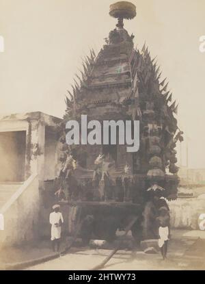 Art inspiré par Juggernaut car, Madras, 1850s, imprimé sur papier salé à partir de papier négatif, image: 23,9 x 18,3 cm (9 7/16 x 7 3/16 in.), photographies, Frederick Fiebig (allemand, actif 1840s–50s, oeuvres classiques modernisées par Artotop avec une touche de modernité. Formes, couleur et valeur, impact visuel accrocheur sur l'art émotions par la liberté d'œuvres d'art d'une manière contemporaine. Un message intemporel qui cherche une nouvelle direction créative. Artistes qui se tournent vers le support numérique et créent le NFT Artotop Banque D'Images