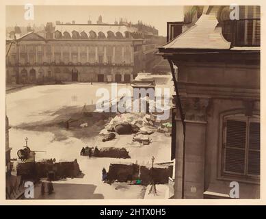 Art inspiré par colonne Vendôme, 1871, impression argentée d'albumine de verre négatif, photographies, Franck (français, 1816–1906), le 16 mai, 1871, un groupe de communiards dirigé par le peintre Gustave Courbet a descendu la colonne Vendôme. Dans la photographie de Franck, son éclat reste la portée, les œuvres classiques modernisées par Artotop avec une touche de modernité. Formes, couleur et valeur, impact visuel accrocheur sur l'art émotions par la liberté d'œuvres d'art d'une manière contemporaine. Un message intemporel qui cherche une nouvelle direction créative. Artistes qui se tournent vers le support numérique et créent le NFT Artotop Banque D'Images