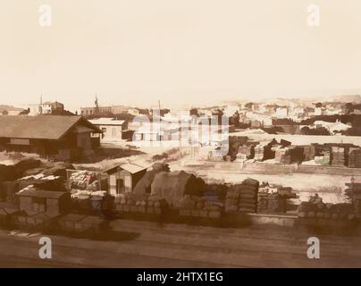 Art inspiré de Marseille, fin 1850s (?), impression argentée d'albumine sur papier négatif, image: 30,1 x 40,7 cm (11 7/8 x 16 po.), photographies, Édouard Baldus (français, né en Prusse, 1813–1889, Œuvres classiques modernisées par Artotop avec une touche de modernité. Formes, couleur et valeur, impact visuel accrocheur sur l'art émotions par la liberté d'œuvres d'art d'une manière contemporaine. Un message intemporel qui cherche une nouvelle direction créative. Artistes qui se tournent vers le support numérique et créent le NFT Artotop Banque D'Images