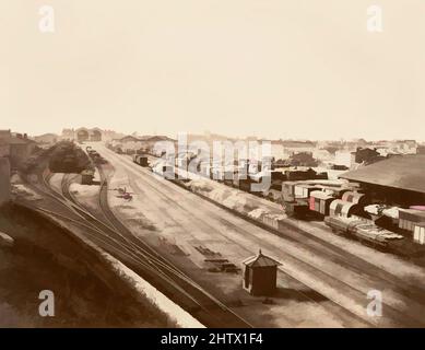 Art inspiré de Marseille, fin 1850s (?), impression argentée d'albumine sur papier négatif, image: 32,6 x 42,7 cm (12 13/16 x 16 13/16 po.), photographies, Édouard Baldus (français, né en Prusse, 1813–1889, Œuvres classiques modernisées par Artotop avec une touche de modernité. Formes, couleur et valeur, impact visuel accrocheur sur l'art émotions par la liberté d'œuvres d'art d'une manière contemporaine. Un message intemporel qui cherche une nouvelle direction créative. Artistes qui se tournent vers le support numérique et créent le NFT Artotop Banque D'Images