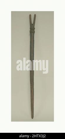 Art inspiré par Forked Wood Staff, avant 16th siècle, Pérou, Pérou, Bois, H x l : 24 3/4 x 1 5/8in. (62,9 x 4,2cm), Bois-instruments, oeuvres classiques modernisées par Artotop avec une touche de modernité. Formes, couleur et valeur, impact visuel accrocheur sur l'art émotions par la liberté d'œuvres d'art d'une manière contemporaine. Un message intemporel qui cherche une nouvelle direction créative. Artistes qui se tournent vers le support numérique et créent le NFT Artotop Banque D'Images