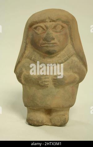 Art inspiré par la figure de céramique debout, 3rd–5th siècle, Pérou, Moche, céramique, Pigment, H x l : 4 5/8 x 3in. (11,7 x 7,6cm), céramique-Sculpture, oeuvres classiques modernisées par Artotop avec une touche de modernité. Formes, couleur et valeur, impact visuel accrocheur sur l'art émotions par la liberté d'œuvres d'art d'une manière contemporaine. Un message intemporel qui cherche une nouvelle direction créative. Artistes qui se tournent vers le support numérique et créent le NFT Artotop Banque D'Images