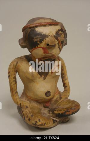 Art inspiré par la figure masculine assise, 2nd–4th siècle, Mexique, Méso-Amérique, Nayarit, Nayarit (Chinesco), céramique, hauteur 7-3/4 po. (19,7 cm), céramique-Sculpture, oeuvres classiques modernisées par Artotop avec une touche de modernité. Formes, couleur et valeur, impact visuel accrocheur sur l'art émotions par la liberté d'œuvres d'art d'une manière contemporaine. Un message intemporel qui cherche une nouvelle direction créative. Artistes qui se tournent vers le support numérique et créent le NFT Artotop Banque D'Images