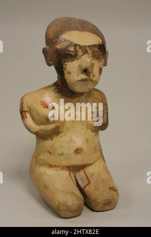 Art inspiré par la figure féminine à genoux, 2nd–4th siècle, Mexique, Méso-Amérique, Nayarit, Nayarit (Chinesco), céramique, hauteur 8-7/8 po. (22,6 cm), céramique-Sculpture, oeuvres classiques modernisées par Artotop avec une touche de modernité. Formes, couleur et valeur, impact visuel accrocheur sur l'art émotions par la liberté d'œuvres d'art d'une manière contemporaine. Un message intemporel qui cherche une nouvelle direction créative. Artistes qui se tournent vers le support numérique et créent le NFT Artotop Banque D'Images