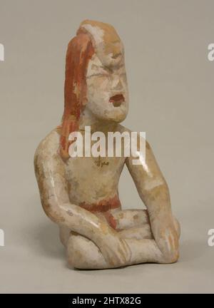 Art inspiré par la figure assise, 12th–9th siècle avant J.-C., Mexique, Méso-Amérique, Olmec, Céramique, hauteur 3-9/16 po. (9,2 cm), céramique-Sculpture, oeuvres classiques modernisées par Artotop avec une touche de modernité. Formes, couleur et valeur, impact visuel accrocheur sur l'art émotions par la liberté d'œuvres d'art d'une manière contemporaine. Un message intemporel qui cherche une nouvelle direction créative. Artistes qui se tournent vers le support numérique et créent le NFT Artotop Banque D'Images