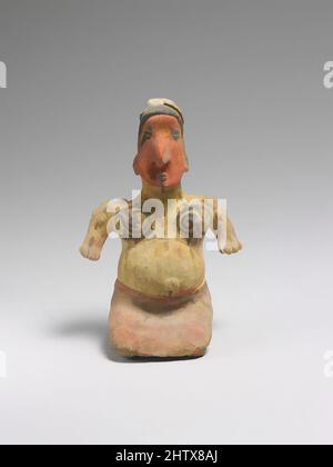 Art inspiré par la figure féminine à genoux, 2nd siècle, Mexique, Méso-Amérique, Jalisco, San Sabastìan, céramique, H. 5 5/8 x W. 3 3/8 po. (14,3 x 8,6 cm), céramique-Sculpture, oeuvres classiques modernisées par Artotop avec une touche de modernité. Formes, couleur et valeur, impact visuel accrocheur sur l'art émotions par la liberté d'œuvres d'art d'une manière contemporaine. Un message intemporel qui cherche une nouvelle direction créative. Artistes qui se tournent vers le support numérique et créent le NFT Artotop Banque D'Images