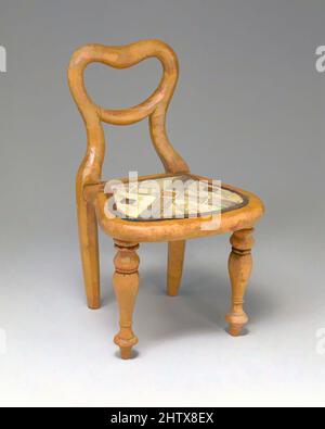 Art inspiré par la chaise de maison de poupées, ca. 1860, Canada, Nouveau-Brunswick ou Nouvelle-Écosse, Micmac, Bois, écorce d'oiseau, aneth de porc-épic, H. 7 x W. 4 1/8 x D. 5 1/8 po. (17,8 x 10,5 x 13 cm), Sculpture de bois, oeuvres classiques modernisées par Artotop avec une touche de modernité. Formes, couleur et valeur, impact visuel accrocheur sur l'art émotions par la liberté d'œuvres d'art d'une manière contemporaine. Un message intemporel qui cherche une nouvelle direction créative. Artistes qui se tournent vers le support numérique et créent le NFT Artotop Banque D'Images