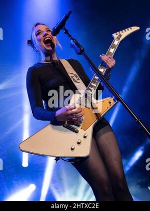 Halestorm (Lzzy Hale) - une soirée avec Halestorm, Birmingham O2 Academy, 2nd mars 2022 Banque D'Images