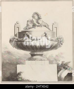 Art inspiré par Premiere Suite de vases, 18th Century, Etching, feuille: 10 1/2 x 8 3/4 po. (26,7 x 22,2 cm), Livres, oeuvres classiques modernisées par Artotop avec une touche de modernité. Formes, couleur et valeur, impact visuel accrocheur sur l'art émotions par la liberté d'œuvres d'art d'une manière contemporaine. Un message intemporel qui cherche une nouvelle direction créative. Artistes qui se tournent vers le support numérique et créent le NFT Artotop Banque D'Images