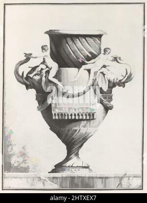 Art inspiré par Suite de vases, 1764, gravure, 12 7/8 x 9 1/8 x 11/16 cm (32,7 x 23,2 x 1,8 cm), Livres, Ennemond Alexandre Petitot (Français, Lyon 1727–1801 Parme, oeuvres classiques modernisées par Artotop avec une touche de modernité. Formes, couleur et valeur, impact visuel accrocheur sur l'art émotions par la liberté d'œuvres d'art d'une manière contemporaine. Un message intemporel qui cherche une nouvelle direction créative. Artistes qui se tournent vers le support numérique et créent le NFT Artotop Banque D'Images