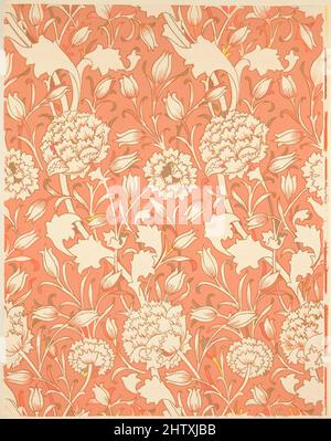 Art inspiré par Wild Tulip, design 1884, papier peint imprimé en bloc, feuille : 27 x 21 1/2 po. (68,6 x 54,6 cm), Wallpaper, oeuvres classiques modernisées par Artotop avec une touche de modernité. Formes, couleur et valeur, impact visuel accrocheur sur l'art émotions par la liberté d'œuvres d'art d'une manière contemporaine. Un message intemporel qui cherche une nouvelle direction créative. Artistes qui se tournent vers le support numérique et créent le NFT Artotop Banque D'Images