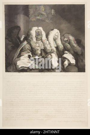 Art inspiré par le Banc, septembre 1758, gravure et gravure; troisième état de cinq, feuille: 12 x 8 3/8 po. (30,5 x 21,2 cm), Prints, William Hogarth (Britannique, Londres 1697–1764 Londres, œuvres classiques modernisées par Artotop avec une touche de modernité. Formes, couleur et valeur, impact visuel accrocheur sur l'art émotions par la liberté d'œuvres d'art d'une manière contemporaine. Un message intemporel qui cherche une nouvelle direction créative. Artistes qui se tournent vers le support numérique et créent le NFT Artotop Banque D'Images