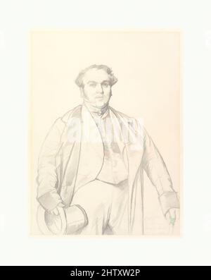 Art inspiré par Armand Bertin, 1842, Graphite sur papier vélin, feuille : 12 5/16 x 9 po. (31,2 x 22,8 cm), dessins, Jean Auguste Dominique Ingres (Français, Montauban 1780–1867 Paris, oeuvres classiques modernisées par Artotop avec une touche de modernité. Formes, couleur et valeur, impact visuel accrocheur sur l'art émotions par la liberté d'œuvres d'art d'une manière contemporaine. Un message intemporel qui cherche une nouvelle direction créative. Artistes qui se tournent vers le support numérique et créent le NFT Artotop Banque D'Images