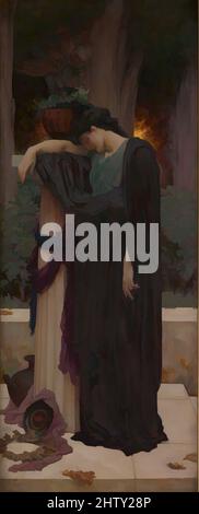 Art inspiré par Lachrymae, ca. 1894–95, huile sur toile, 62 x 24 3/4 in. (157,5 x 62,9 cm), peintures, Frédéric, Lord Leighton (britannique, Scarborough 1830–1896 Londres), Leighton a intitulé cette œuvre Lachrymae, le mot latin pour « larmes ». Presse avancée pour l'exposition de l'Académie Royale à, oeuvres classiques modernisées par Artotop avec un peu de modernité. Formes, couleur et valeur, impact visuel accrocheur sur l'art émotions par la liberté d'œuvres d'art d'une manière contemporaine. Un message intemporel qui cherche une nouvelle direction créative. Artistes qui se tournent vers le support numérique et créent le NFT Artotop Banque D'Images