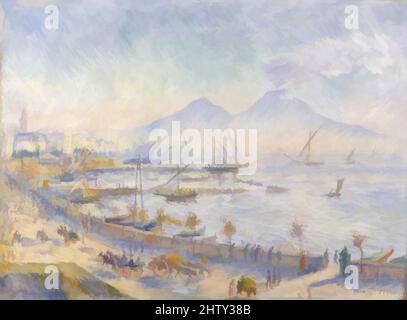 Art inspiré par la baie de Naples, 1881, huile sur toile, 23 1/2 x 32 po. (59,7 x 81,3 cm), peintures, Auguste Renoir (français, Limoges 1841–1919 Cagnes-sur-Mer), dans cette œuvre, Peint en 1881 pendant le séjour de Renoir en Italie, le volcan Vésuve peut être vu en arrière-plan, les œuvres classiques modernisées par Artotop avec un peu de modernité. Formes, couleur et valeur, impact visuel accrocheur sur l'art émotions par la liberté d'œuvres d'art d'une manière contemporaine. Un message intemporel qui cherche une nouvelle direction créative. Artistes qui se tournent vers le support numérique et créent le NFT Artotop Banque D'Images