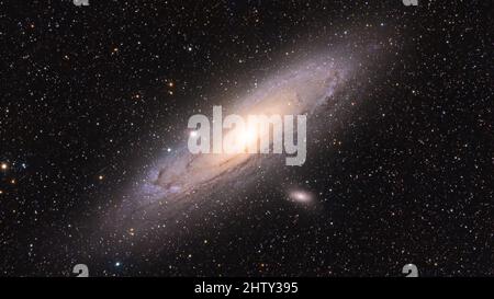 La Galaxie M31 ou NGC 224 dans la constellation d'Andromède. Galaxie Andromeda. Éléments de cette image fournis par la NASA Banque D'Images