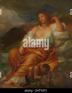 Art inspiré par Ariadne, 1894, huile sur toile, 24 x 20 po. (61 x 50,8 cm), peintures, George Frederic Watts (British, Londres 1817–1904 Londres, œuvres classiques modernisées par Artotop avec une touche de modernité. Formes, couleur et valeur, impact visuel accrocheur sur l'art émotions par la liberté d'œuvres d'art d'une manière contemporaine. Un message intemporel qui cherche une nouvelle direction créative. Artistes qui se tournent vers le support numérique et créent le NFT Artotop Banque D'Images