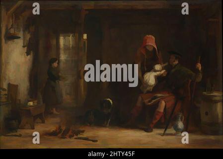 Art inspiré par la famille Highland, 1824, huile sur bois, 24 x 36 po. (61 x 91,4 cm), peintures, Sir David Wilkie (Britannique, cultes, Écosse 1785–1841 au large de Gibraltar), Wilkie, peintre de genre, a servi comme artiste de cour sous George IV et ses successeurs. Cette peinture, commandée par le, œuvres classiques modernisées par Artotop avec une touche de modernité. Formes, couleur et valeur, impact visuel accrocheur sur l'art émotions par la liberté d'œuvres d'art d'une manière contemporaine. Un message intemporel qui cherche une nouvelle direction créative. Artistes qui se tournent vers le support numérique et créent le NFT Artotop Banque D'Images