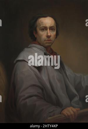 Art inspiré par Auto-portrait, 1776, huile sur toile, 35 1/2 x 25 7/8 cm (90 x 65,5 cm), peintures, Anton Raphael Mengs (allemand, Ústi nad Labem (Aussig) 1728–1779 Rome), né en Bohême, Mengs est devenu le peintre le plus important à Dresde, Rome et Madrid dans le troisième quart de la, les œuvres classiques modernisées par Artotop avec une touche de modernité. Formes, couleur et valeur, impact visuel accrocheur sur l'art émotions par la liberté d'œuvres d'art d'une manière contemporaine. Un message intemporel qui cherche une nouvelle direction créative. Artistes qui se tournent vers le support numérique et créent le NFT Artotop Banque D'Images