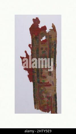 Art inspiré par fragment de Shoulder Band, 7th–8th siècle, attribué à l'Égypte, la laine, le lin; Tissage Uni, tissage tapisserie, textiles, oeuvres classiques modernisées par Artotop avec une touche de modernité. Formes, couleur et valeur, impact visuel accrocheur sur l'art émotions par la liberté d'œuvres d'art d'une manière contemporaine. Un message intemporel qui cherche une nouvelle direction créative. Artistes qui se tournent vers le support numérique et créent le NFT Artotop Banque D'Images