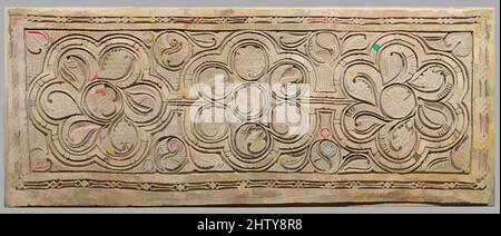 Art inspiré par Dado Panel, 10th siècle, excavé en Iran, Nishapur, stuc; Sculpté, H. 37 1/2 po. (95,3 cm), stuc, ce panneau en plâtre sculpté vient d'une maison à la décoration élaborée excavée à Nishapur, qui avait des panneaux décorant la partie inférieure du mur (appelé le dado) dans, les œuvres classiques modernisées par Artotop avec un peu de modernité. Formes, couleur et valeur, impact visuel accrocheur sur l'art émotions par la liberté d'œuvres d'art d'une manière contemporaine. Un message intemporel qui cherche une nouvelle direction créative. Artistes qui se tournent vers le support numérique et créent le NFT Artotop Banque D'Images