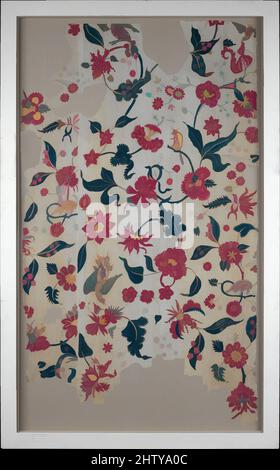 Art inspiré par la couverture de lit ou la suspension murale, 17th siècle, attribué à l'Inde, Gujarat, coton, Soie; tissé Uni, brodé, à l'origine matelassé, textile : L. 76 1/2 po. (194,3 cm), textiles brodés, voyageurs étrangers dès que Marco Polo connaissait la qualité de la, les œuvres classiques modernisées par Artotop avec un peu de modernité. Formes, couleur et valeur, impact visuel accrocheur sur l'art émotions par la liberté d'œuvres d'art d'une manière contemporaine. Un message intemporel qui cherche une nouvelle direction créative. Artistes qui se tournent vers le support numérique et créent le NFT Artotop Banque D'Images