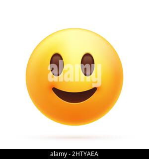 icône émotiji souriante Illustration de Vecteur